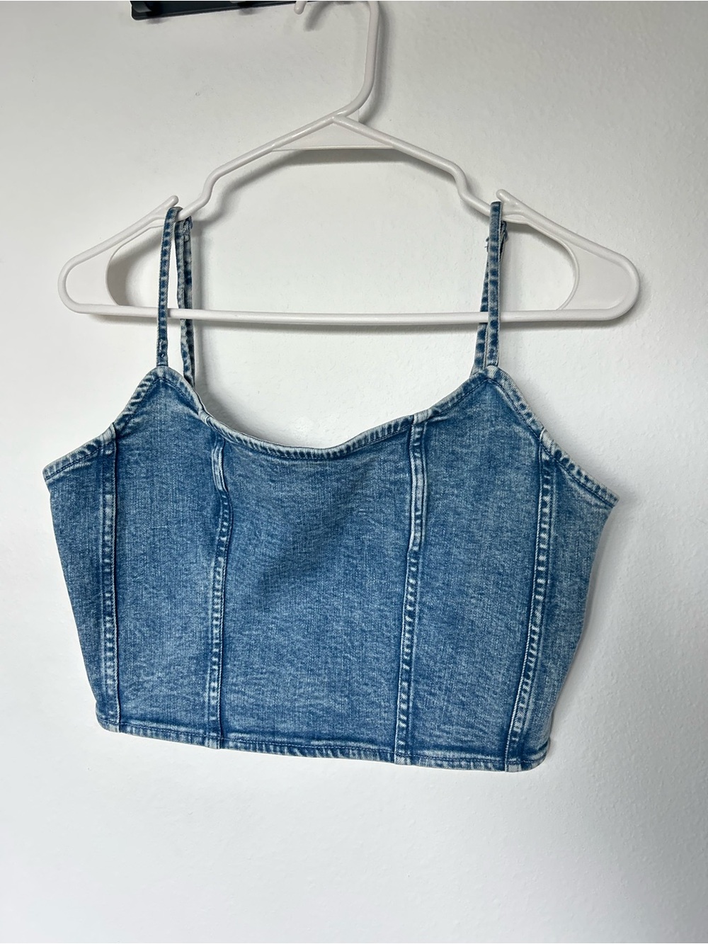 American Eagle Outfitters Denim Crop Cami - medium NWT!